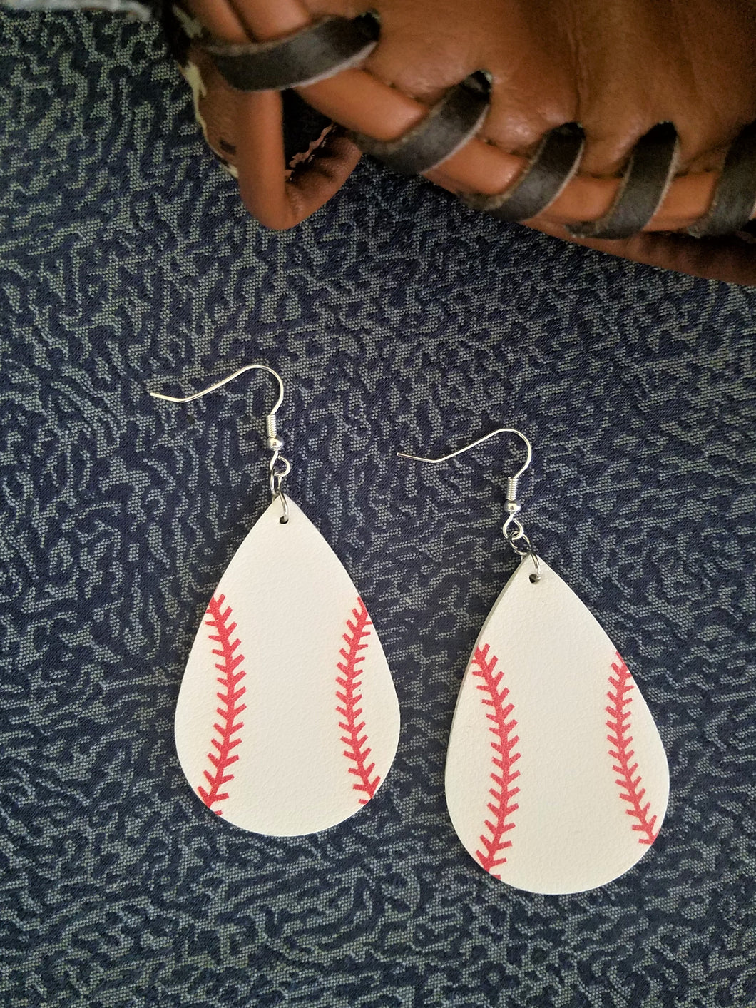 Trendy Baseball Dangle Earrings